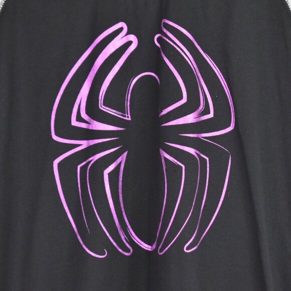 Marvel Spiderman Sleep Shirt S Womens Graphic Tee Cotton Blend Short Sleeve Hero - Picture 2 of 7